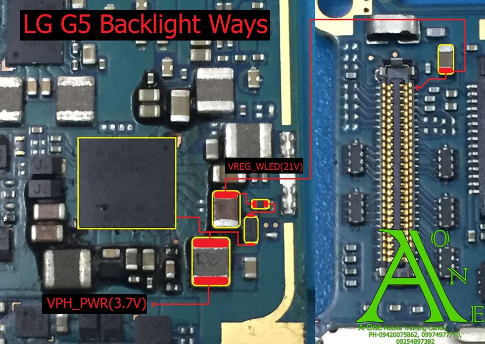 LG G5 Cell Phone Screen Repair Light Problem Solution Jumper Ways