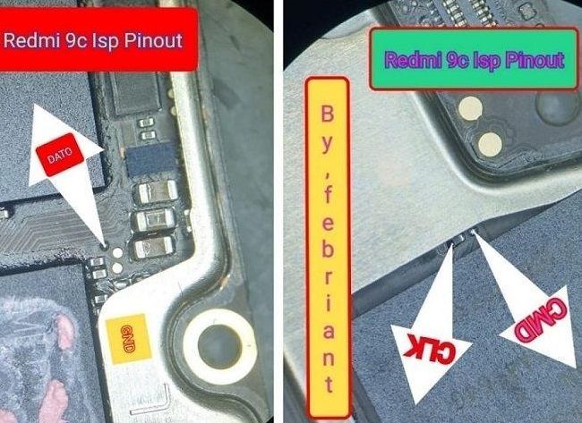 Redmi 9C Test Points Pin Out Solution Flash Point