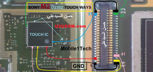 Sony Xperia M2 D2302 touch screen not working problem solution jumpers